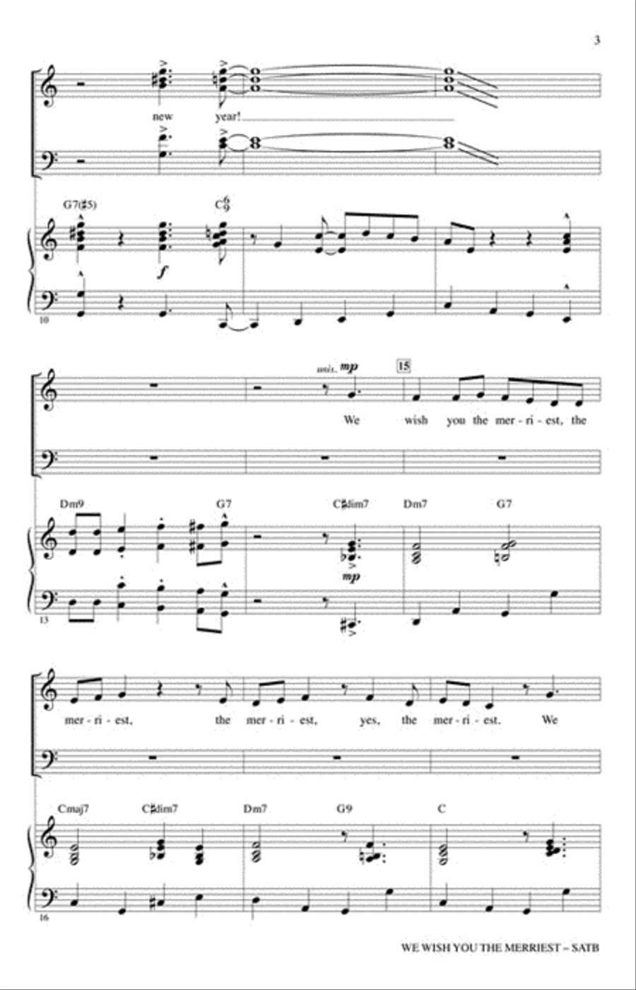 We Wish You the Merriest We Wish You the Merriest 4-Part scores gallery preview page 3