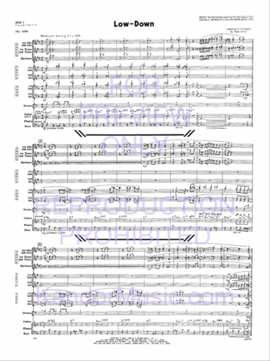 Low-Down Jazz Ensemble scores gallery preview page 2