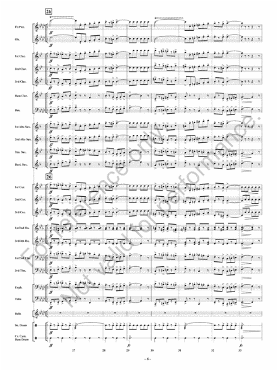 Lights Out Lights Out Concert Band scores gallery preview page 7