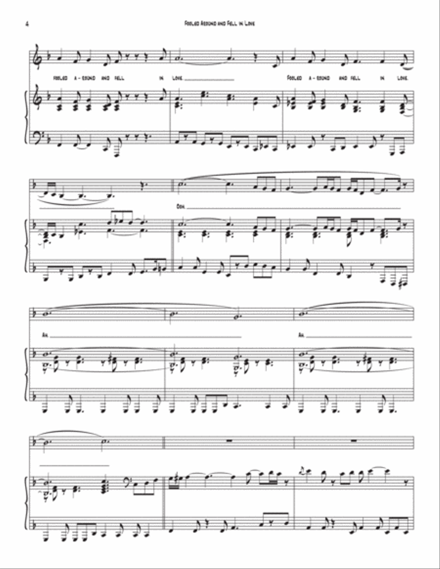 Fooled Around And Fell In Love Voice scores gallery preview page 4