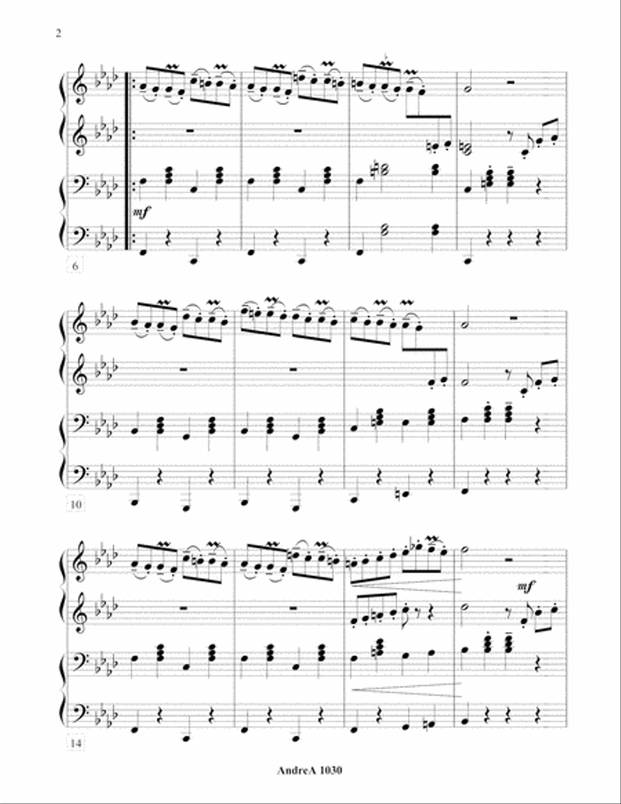 Shmateh-Rag Duet Piano scores gallery preview page 2