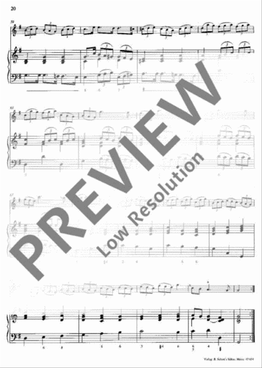 Sonata No. 1 G major Flute scores gallery preview page 21