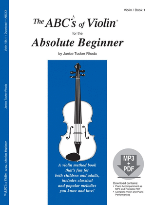 Book cover for The ABCs of Violin for the Absolute Beginner
