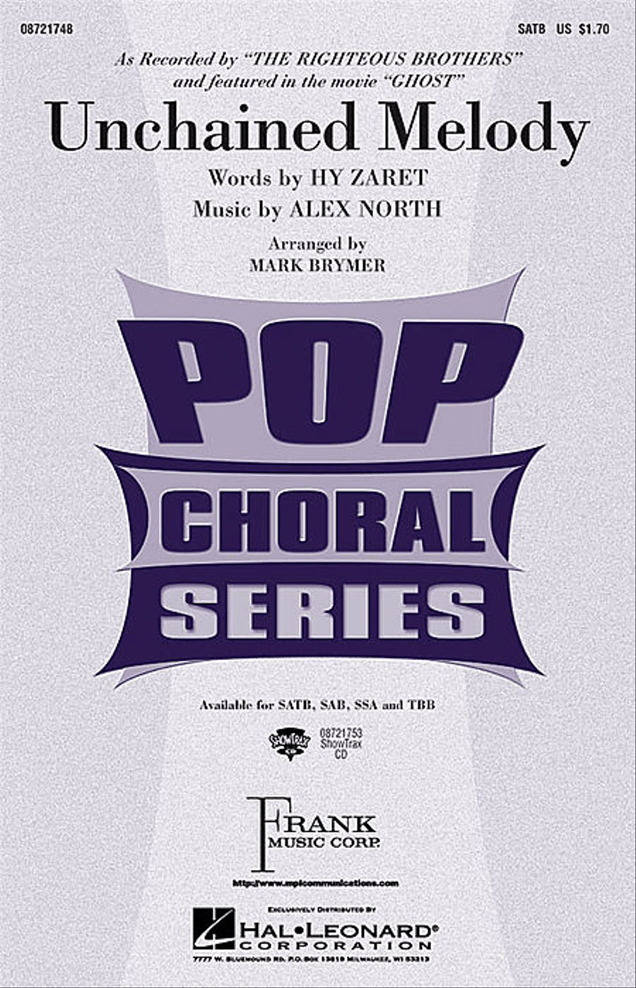 Unchained Melody 3-Part scores gallery preview page 1