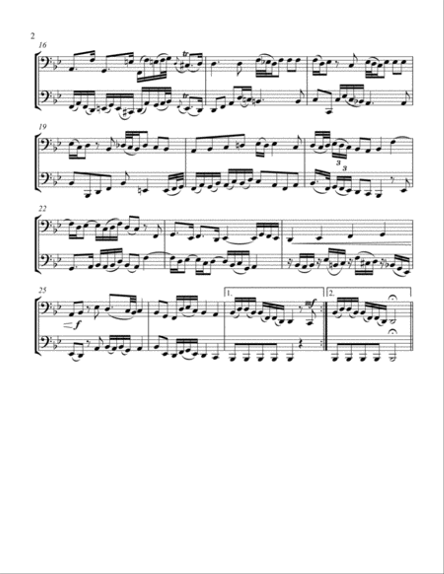 Melodic Duets for Two Tubas Brass Duet scores gallery preview page 3