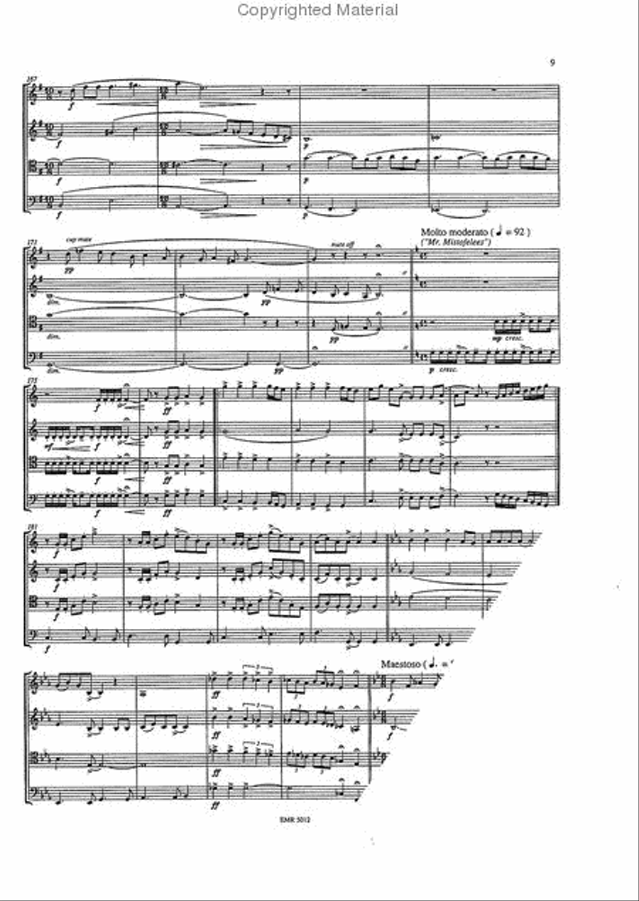 Highlights From Cats Highlights From Cats Brass Quartet scores gallery preview page 13
