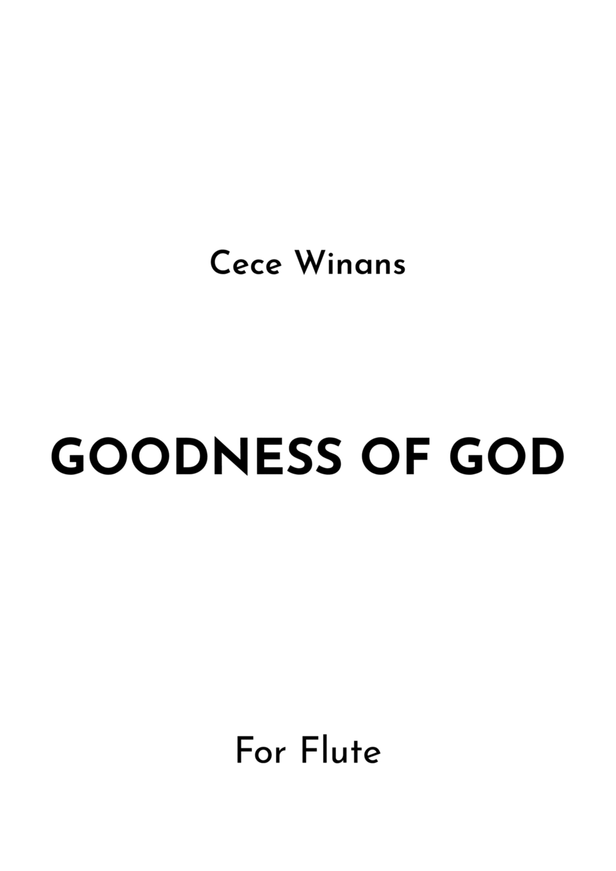 Goodness Of God Flute Solo scores gallery preview page 1