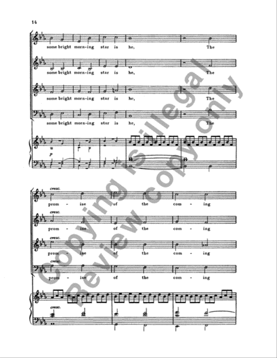 Behold a Star from Jacob Shining 4-Part scores gallery preview page 15