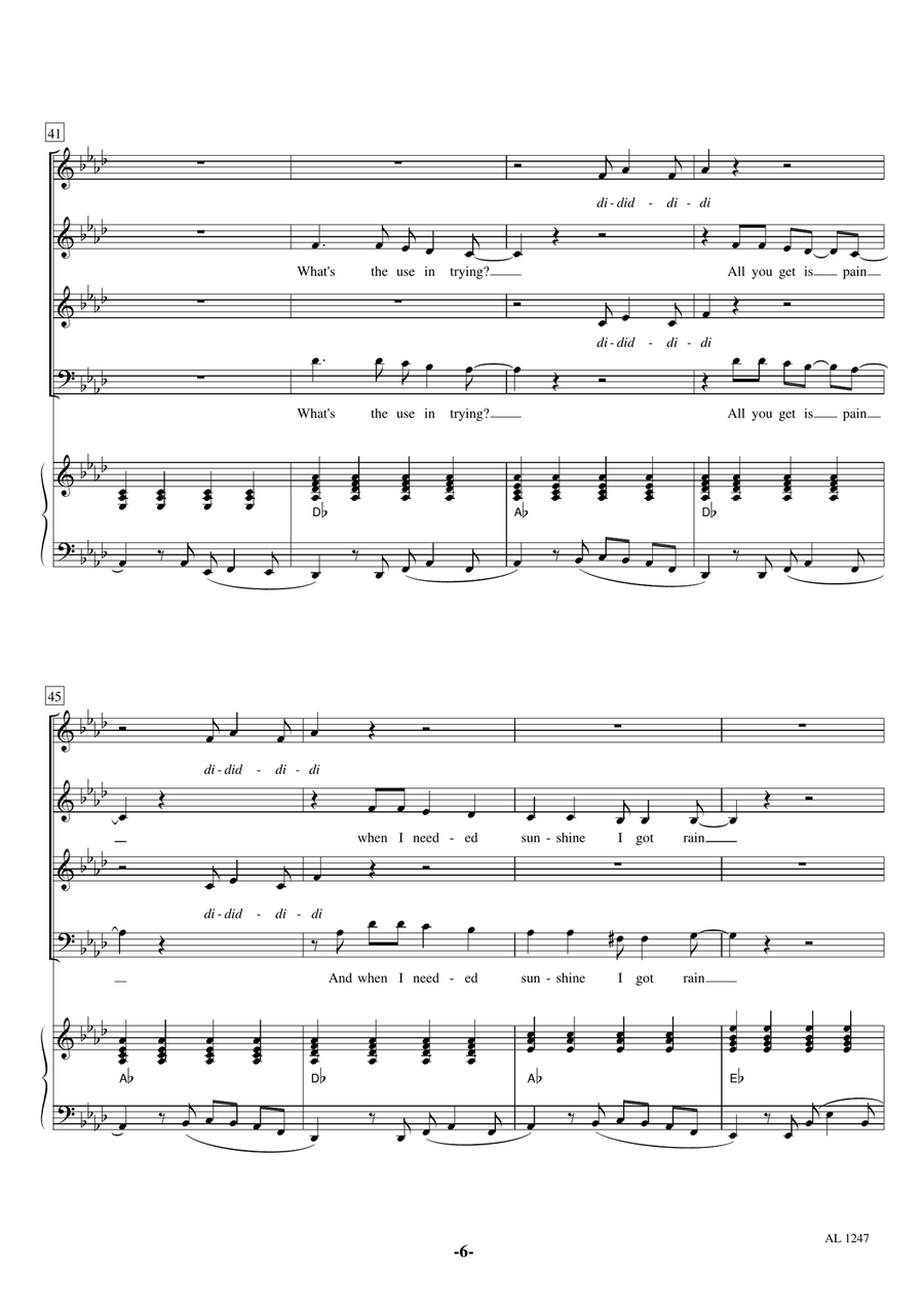 I'm A Believer 4-Part scores gallery preview page 6
