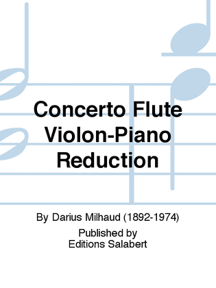 Book cover for Concerto Flute Violon-Piano Reduction