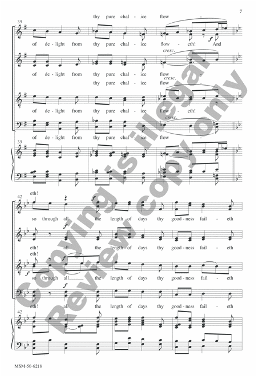 The King of Love My Shepherd Is Divisi scores gallery preview page 7