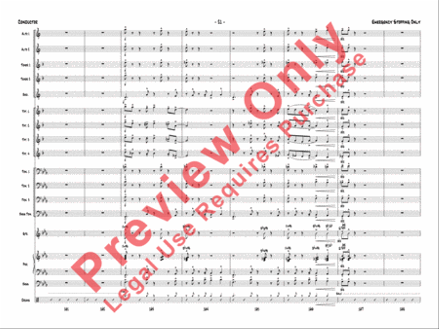 Emergency Stopping Only Jazz Ensemble scores gallery preview page 24