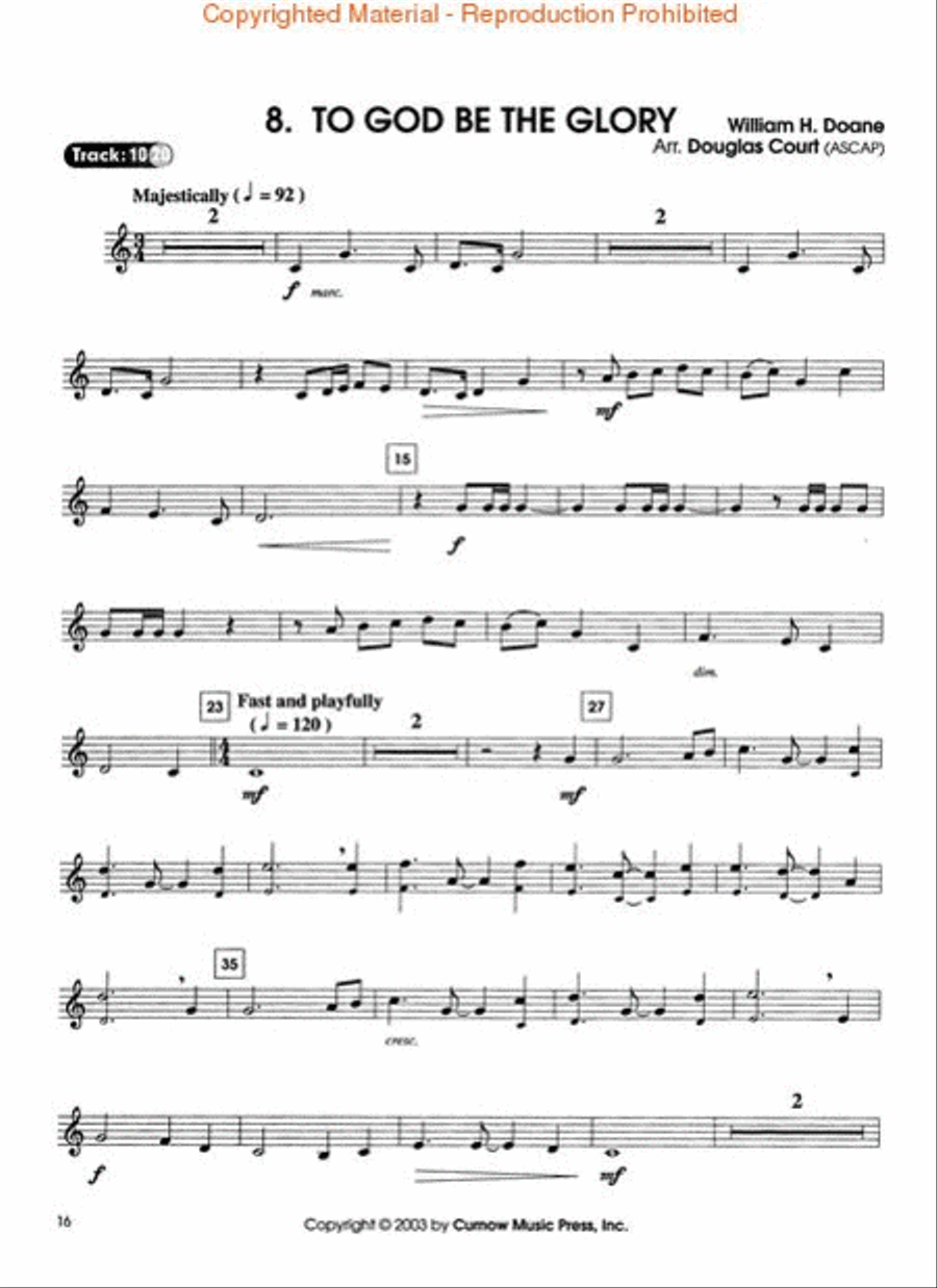 Easy Great Hymns Easy Great Hymns Horn scores gallery preview page 4