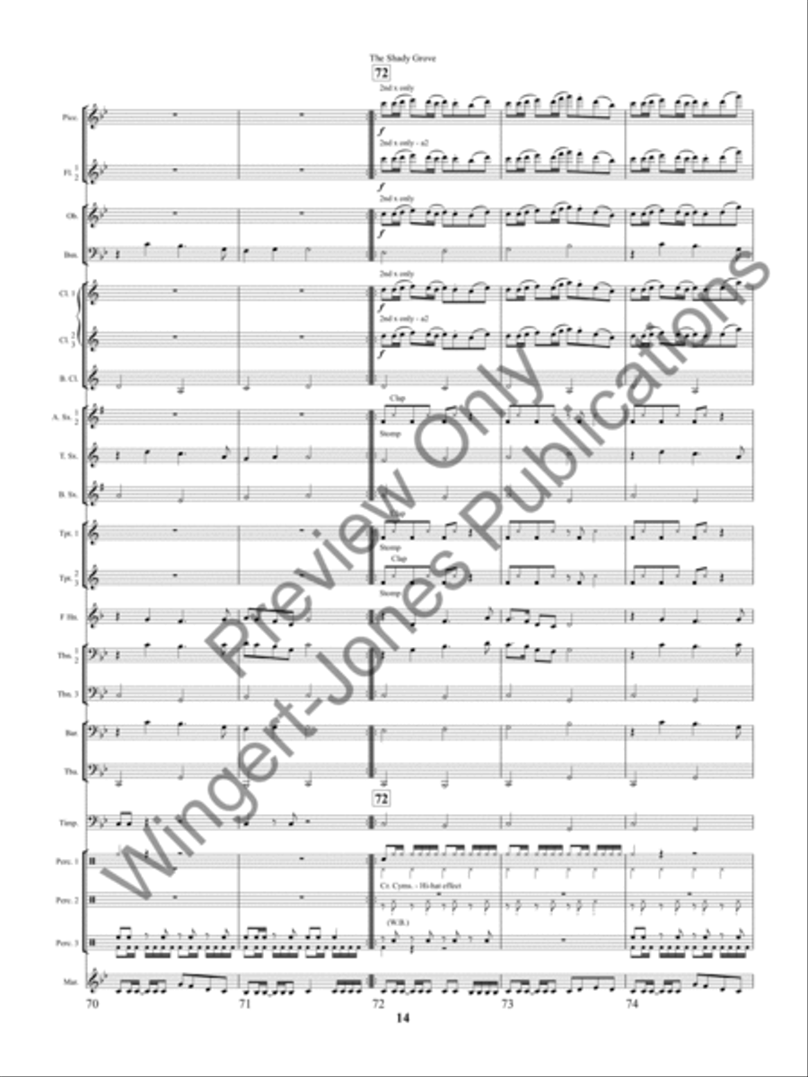 The Shady Grove The Shady Grove Concert Band scores gallery preview page 17