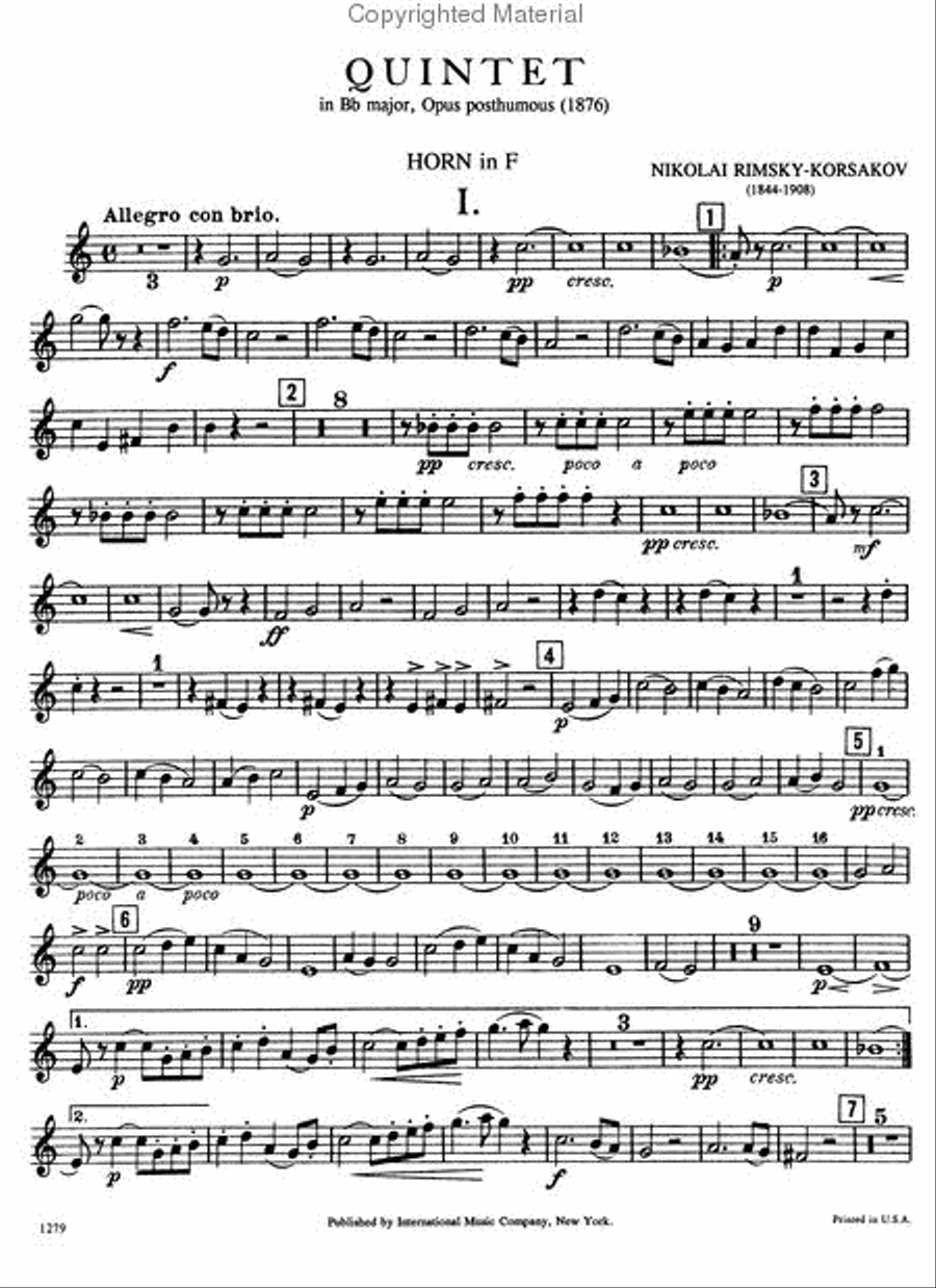 Quintet In B Flat Major For Flute, Clarinet, Horn, Bassoon & Piano Bassoon scores gallery preview page 5