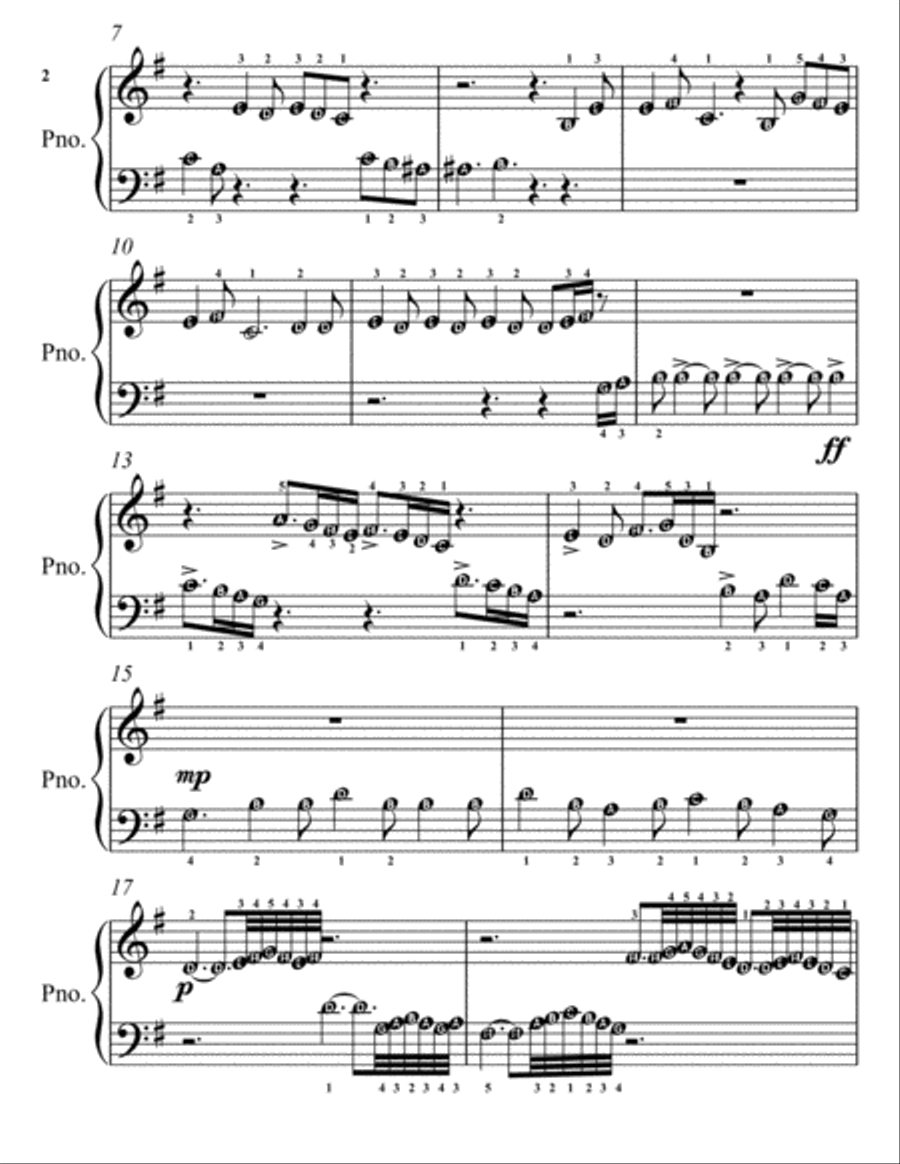 Casta Diva Norma Beginner Piano Sheet Music Easy Piano scores gallery preview page 3