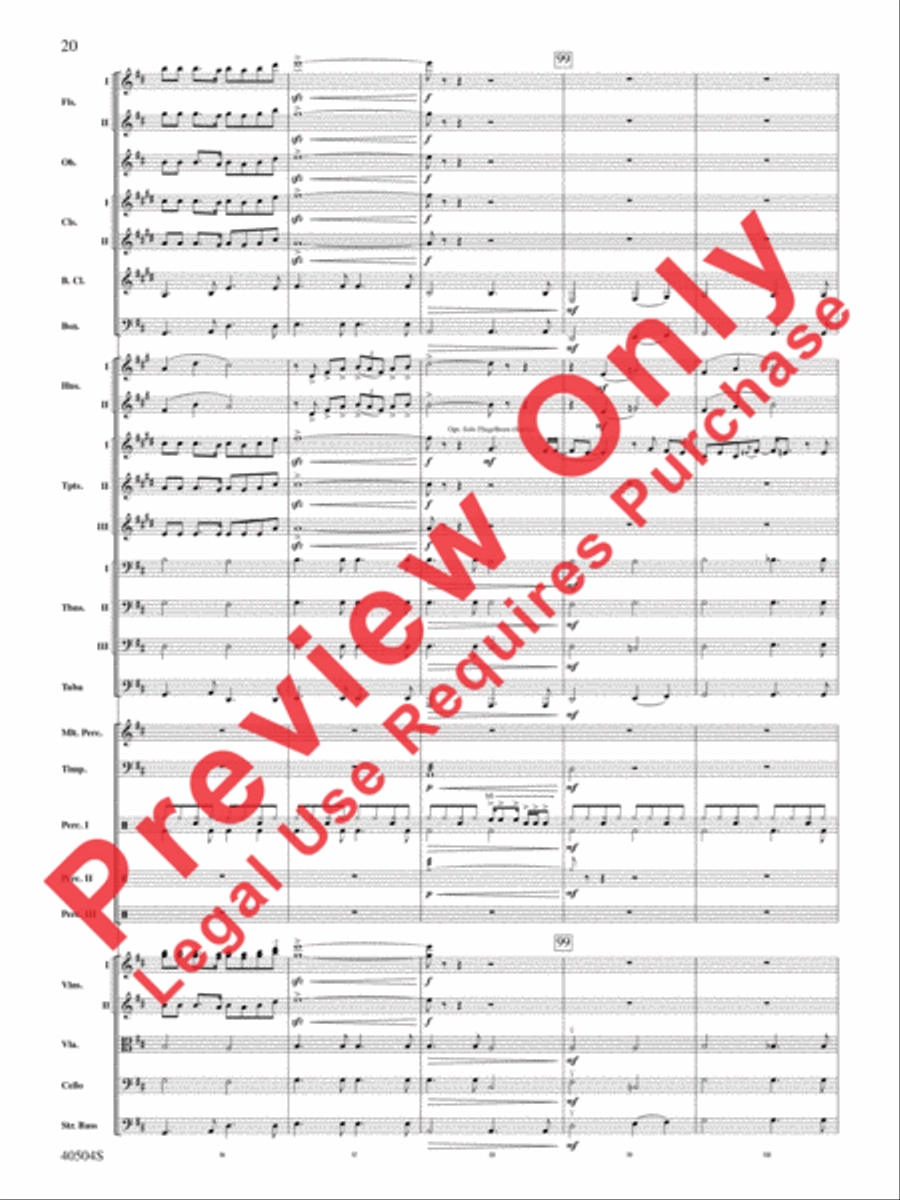 The Eagles on Tour The Eagles on Tour Full Orchestra scores gallery preview page 21