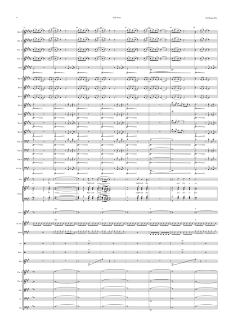 Oh Happy Day Full Orchestra scores gallery preview page 6