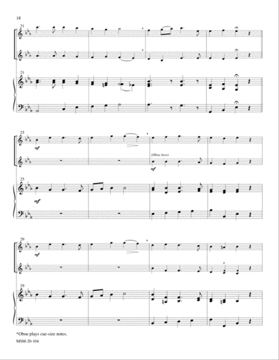 Hark! The Herald Angels Sing Clarinet scores gallery preview page 5