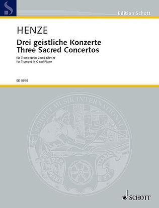 Book cover for 3 Sacred Concertos
