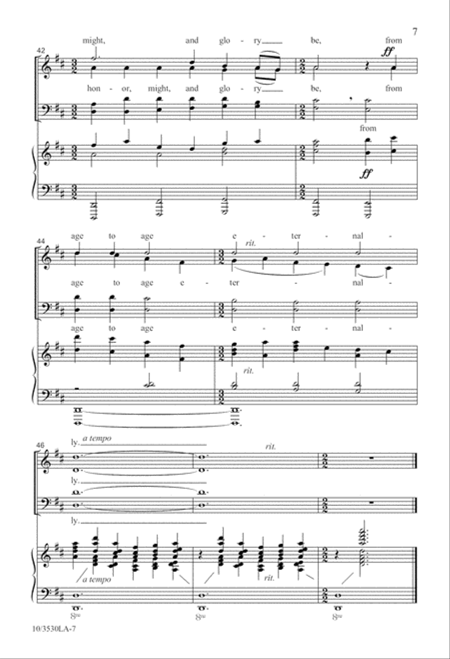 Creator of the Stars of Night 4-Part scores gallery preview page 7