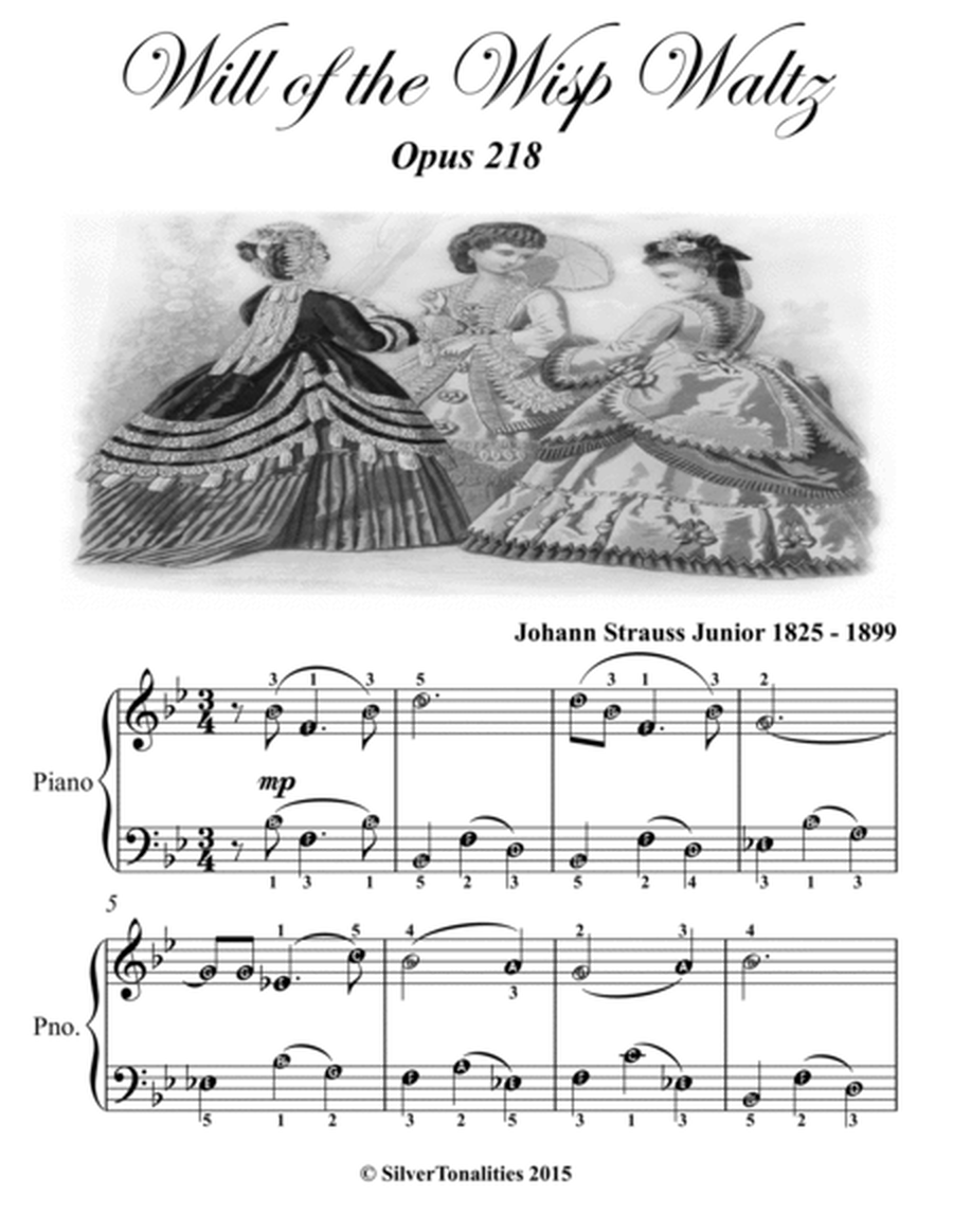 Beautiful Viennese Waltzes for Easiest Piano Booklet A