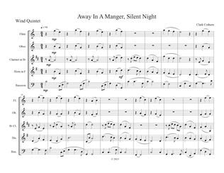 Away in a Manger, Silent Night (Woodwind Quintet)