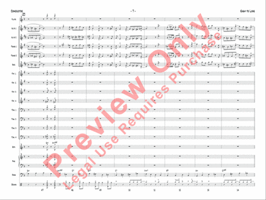Easy to Love Jazz Ensemble scores gallery preview page 10