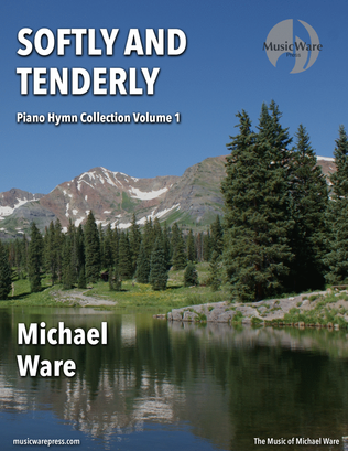 Book cover for Softly and Tenderly Piano Hymn Collection Volume 1
