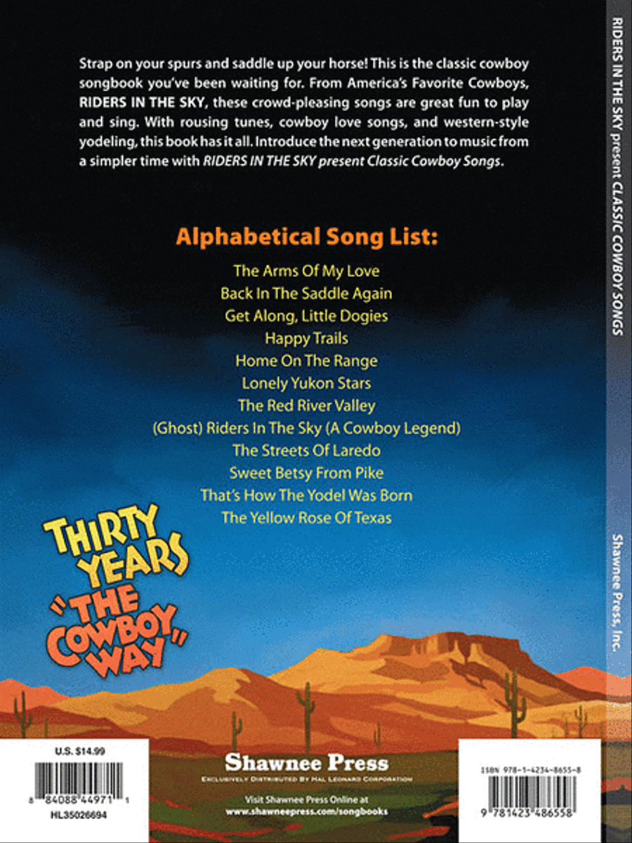 Riders in the Sky – Classic Cowboy Songs Piano, Vocal, Guitar scores gallery preview page 2