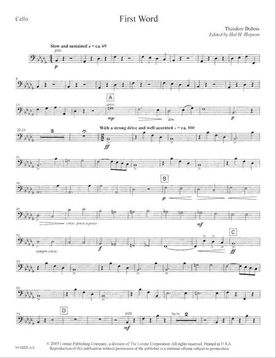 The Seven Last Words of Christ - Cello Choir scores gallery preview page 3