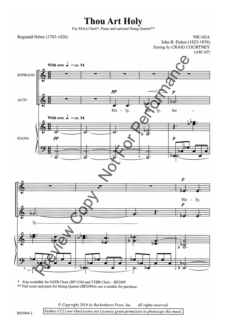 Thou Art Holy - SSAA SSAA scores gallery preview page 2