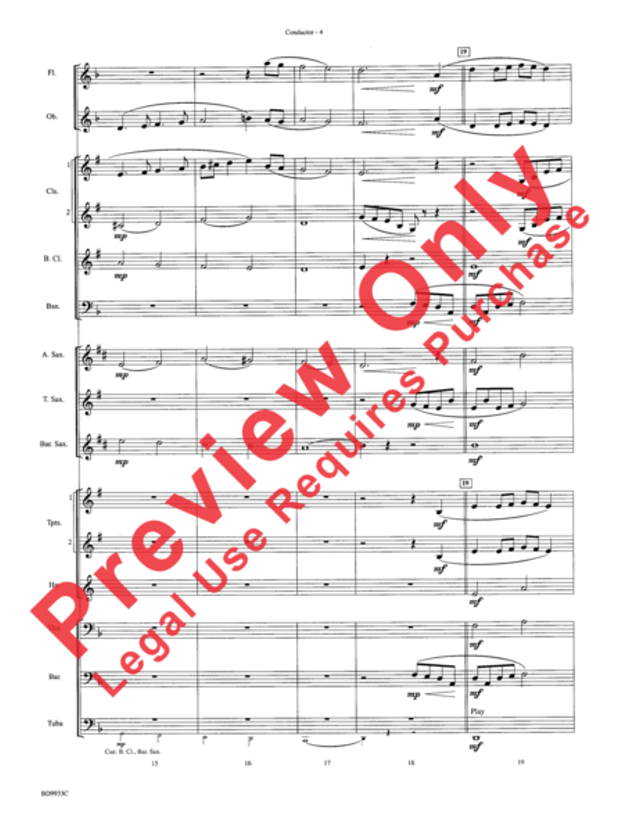 Song Without Words Concert Band scores gallery preview page 6