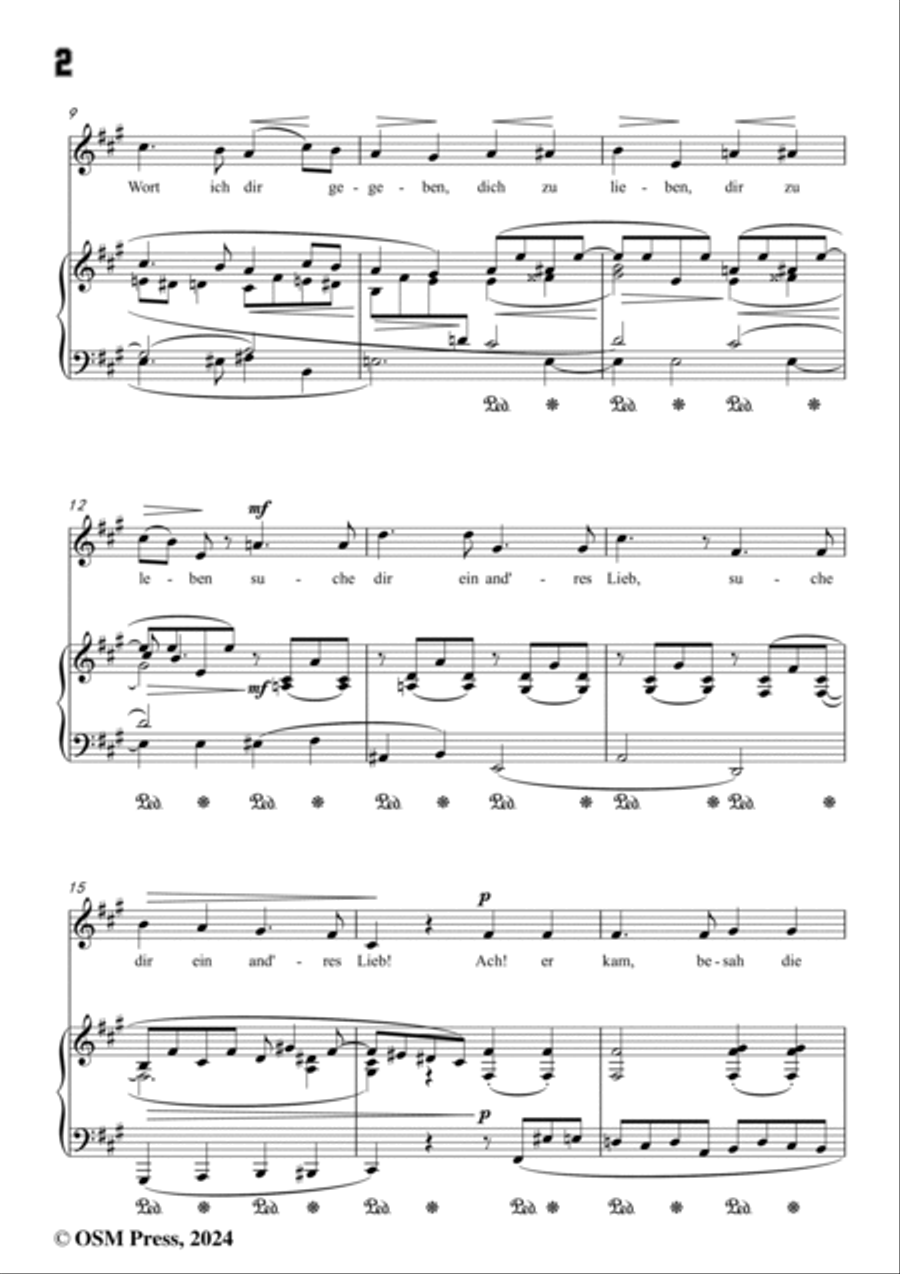 A. Jensen-Denke,denke,mein Geliebter,Op.30 No.4,in A Major Voice scores gallery preview page 4
