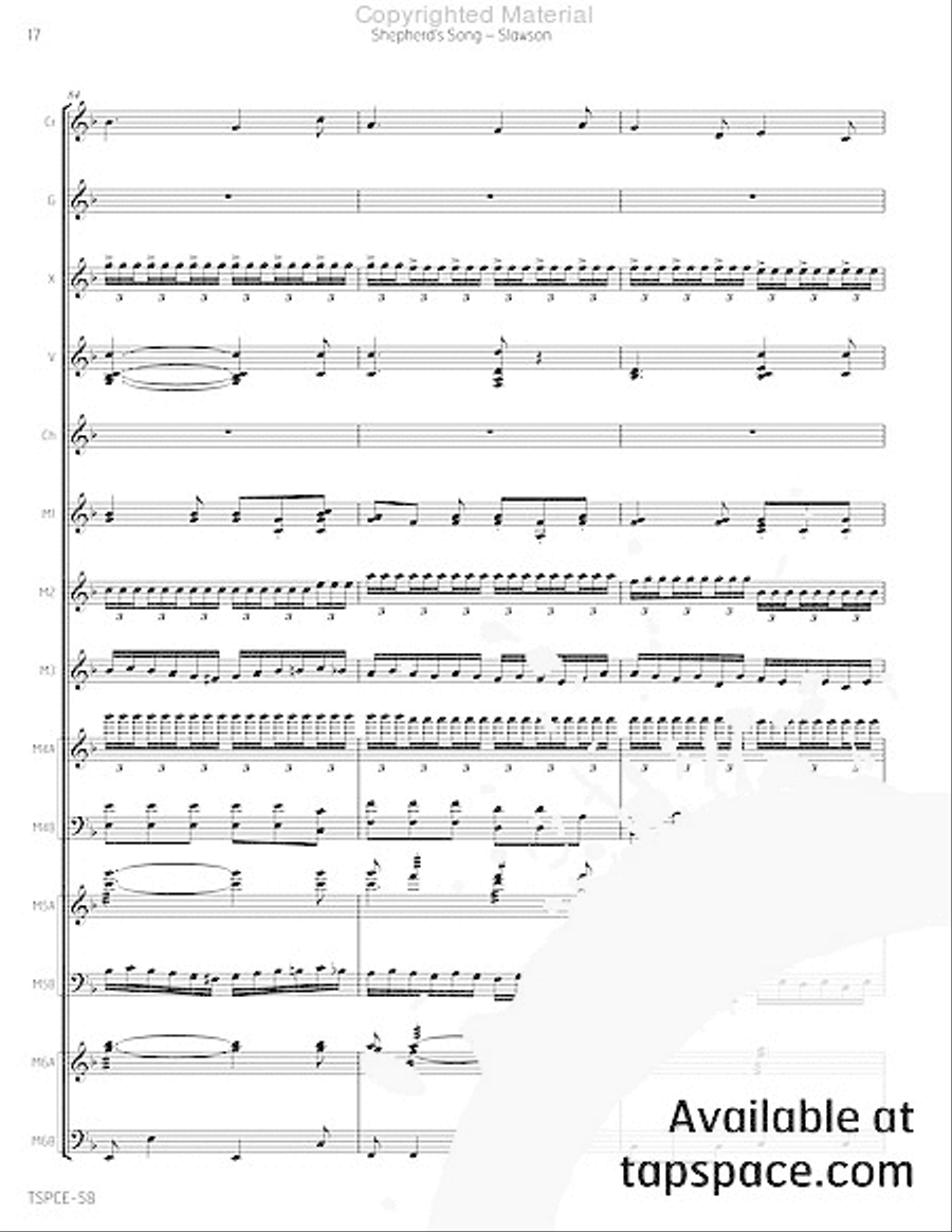 Shepherd's Song Percussion Ensemble scores gallery preview page 21