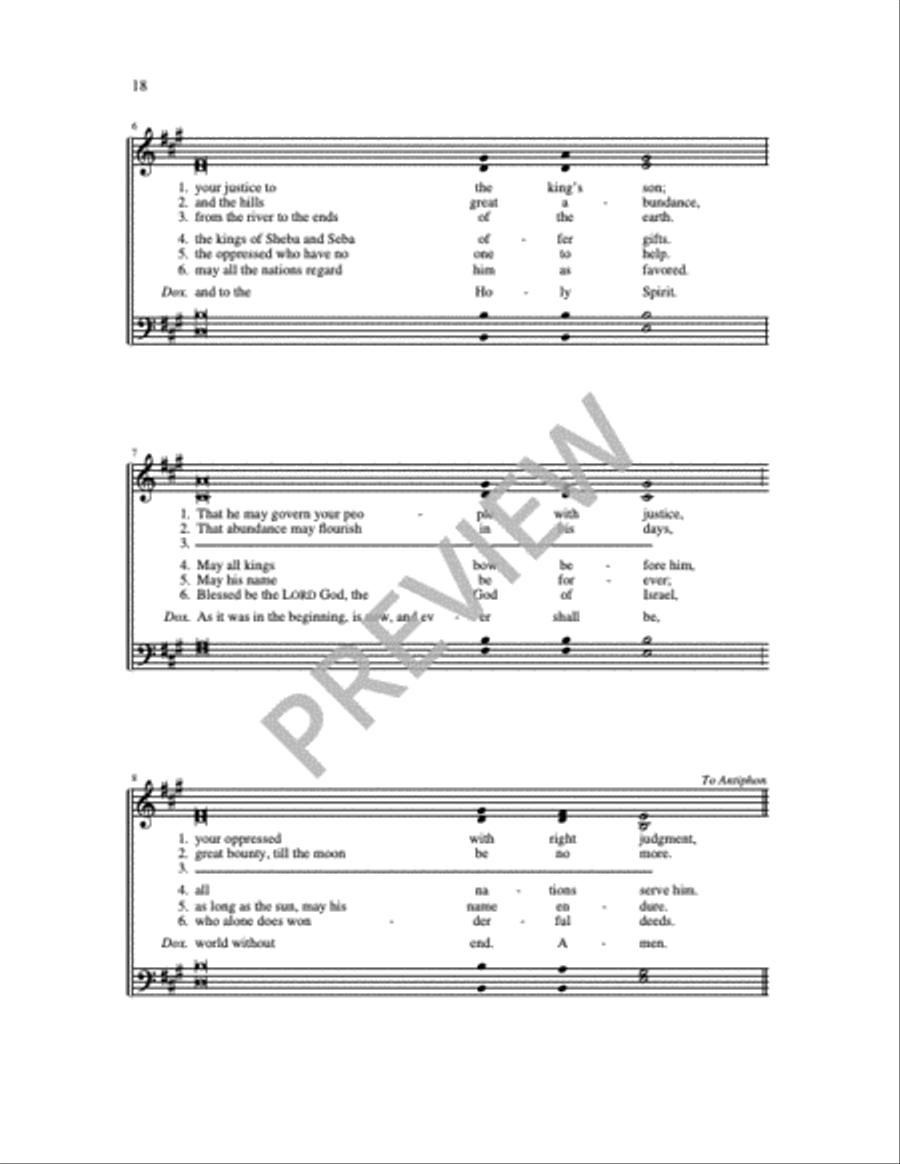 Communion Antiphons for Christmas 4-Part scores gallery preview page 4