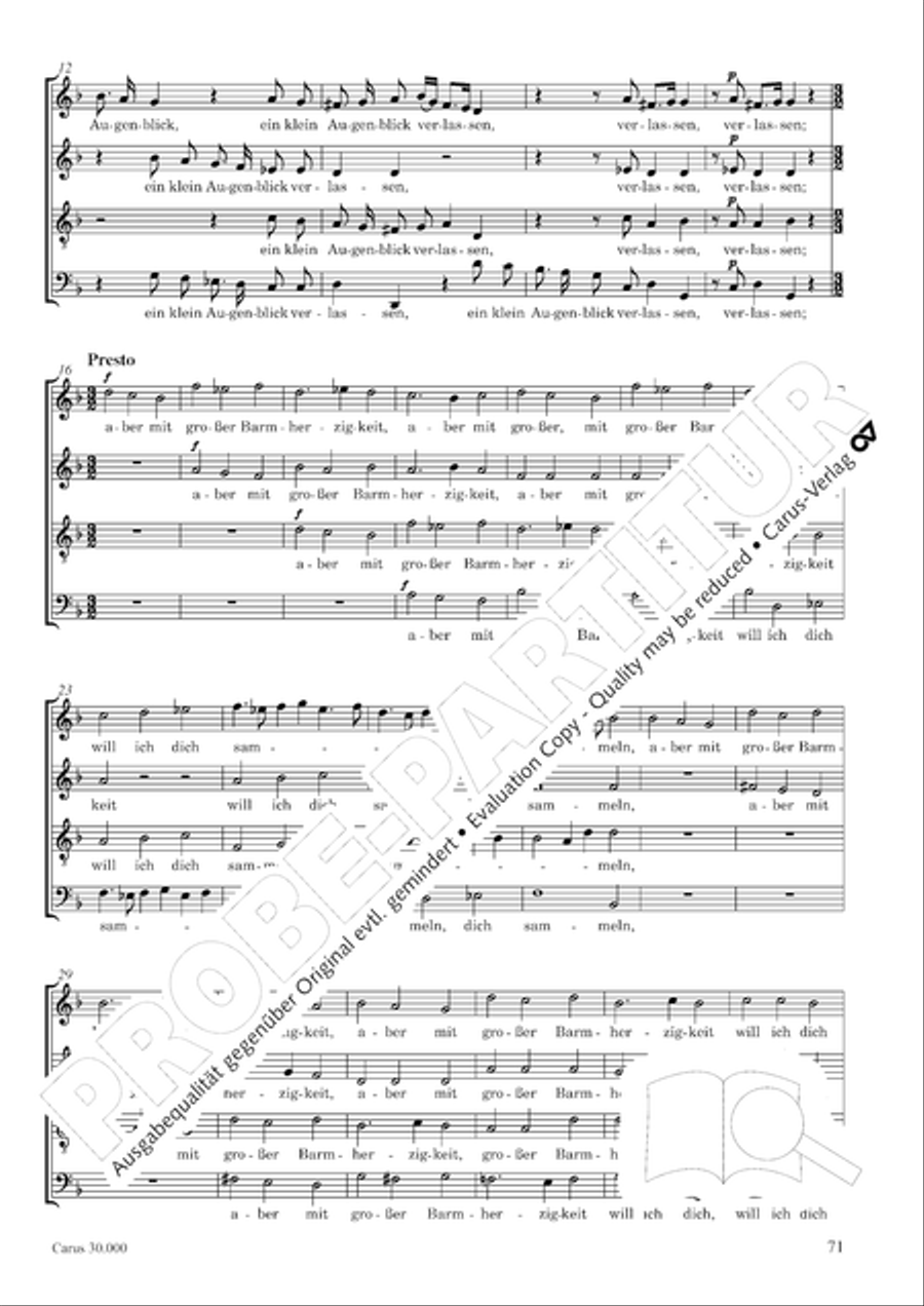 J.L. Bach: The complete motets Choir scores gallery preview page 78