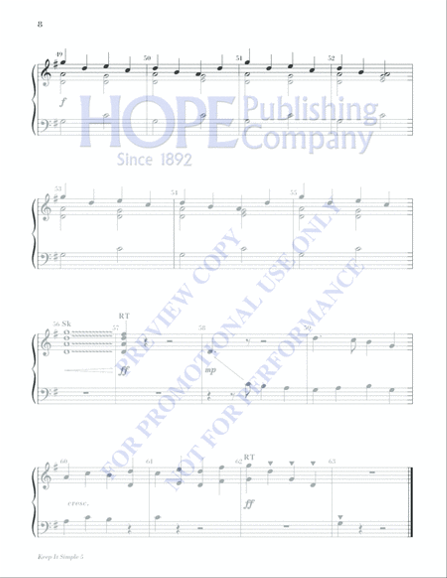 Keep It Simple 5 (Christmas Sacred and Secular) 2-Octaves scores gallery preview page 10