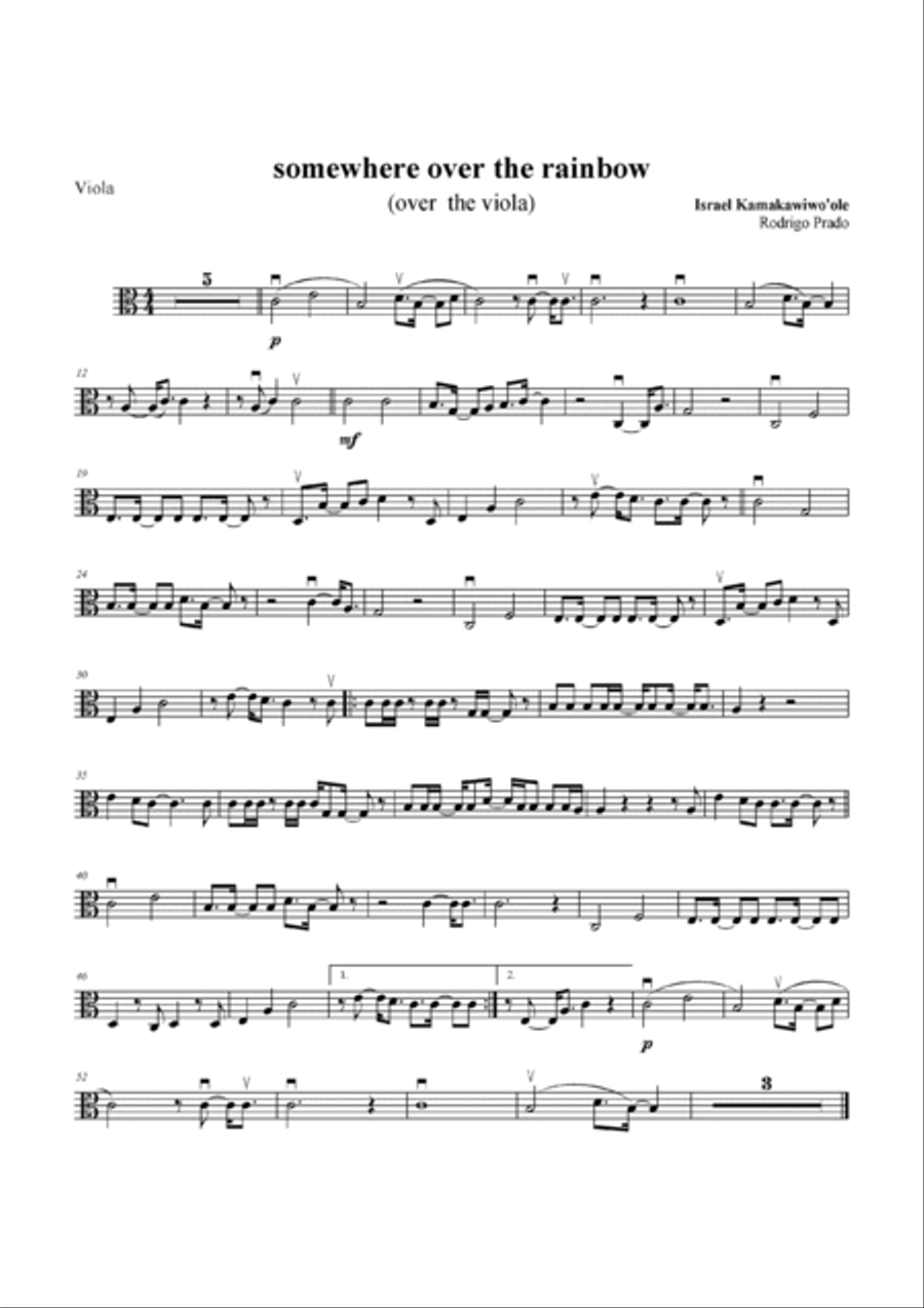 Over The Rainbow String Quartet scores gallery preview page 3