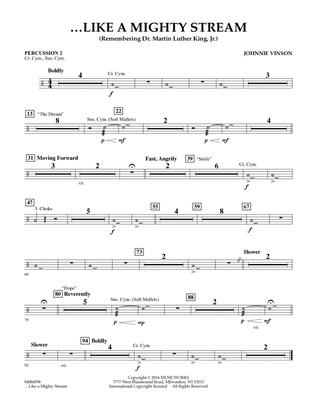Like a Mighty Stream (for Concert Band and Narrator) - Percussion 2