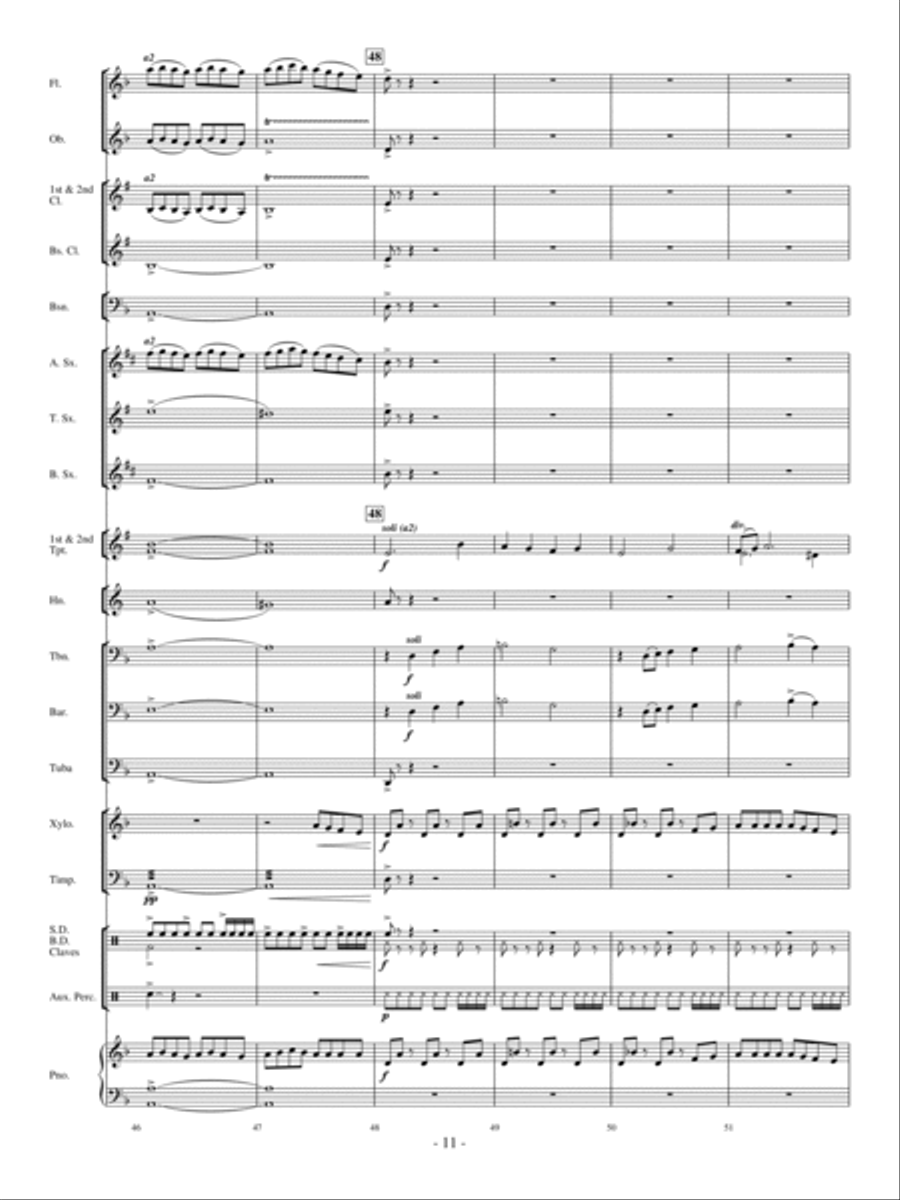 Freefall! Concert Band scores gallery preview page 10