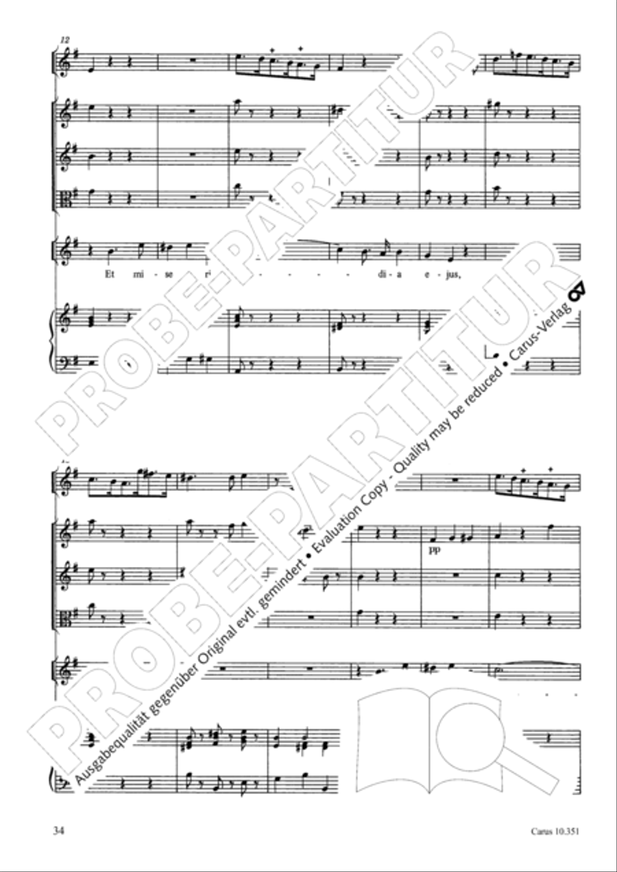 Magnificat Magnificat 4-Part scores gallery preview page 35
