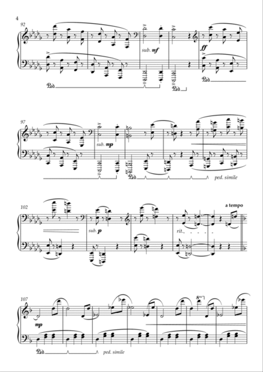 Obsessions of a Composer Obsessions of a Composer Piano Solo scores gallery preview page 4