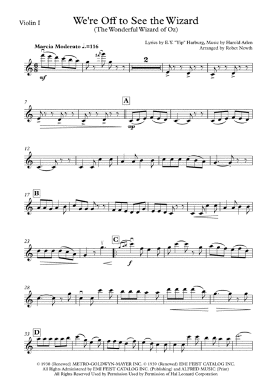 We're Off To See The Wizard String Quartet scores gallery preview page 5
