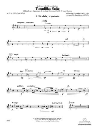 Tonadillas Suite: E-flat Alto Saxophone