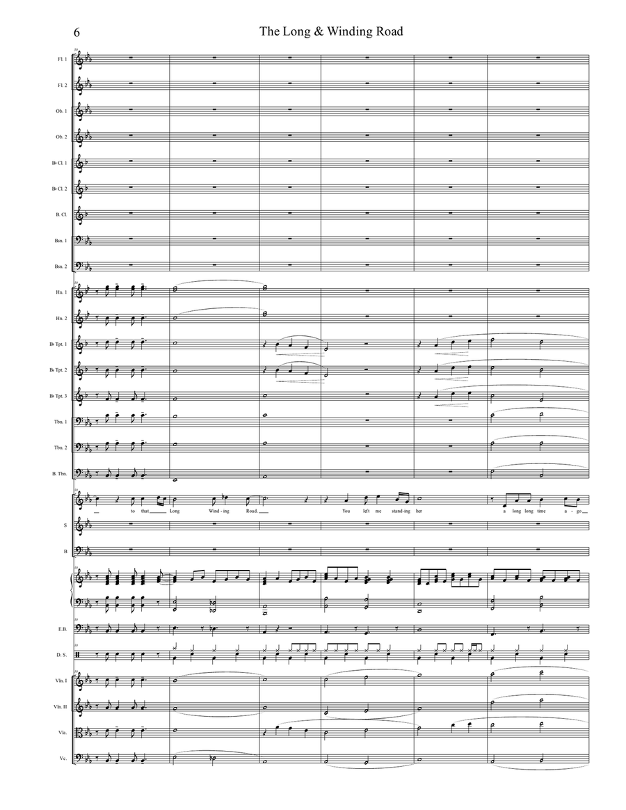The Long And Winding Road Full Orchestra scores gallery preview page 6