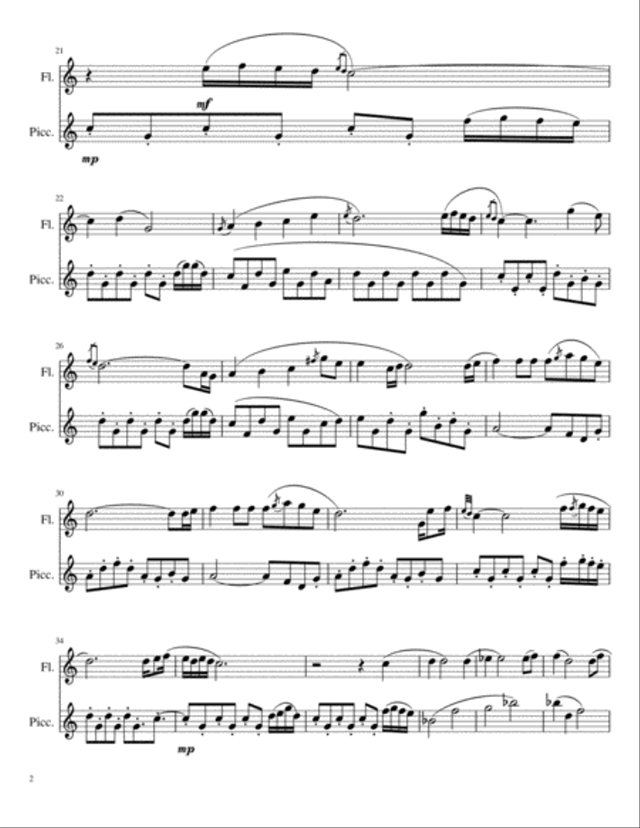 (Everything I Do) I Do It For You Flute Duet scores gallery preview page 2
