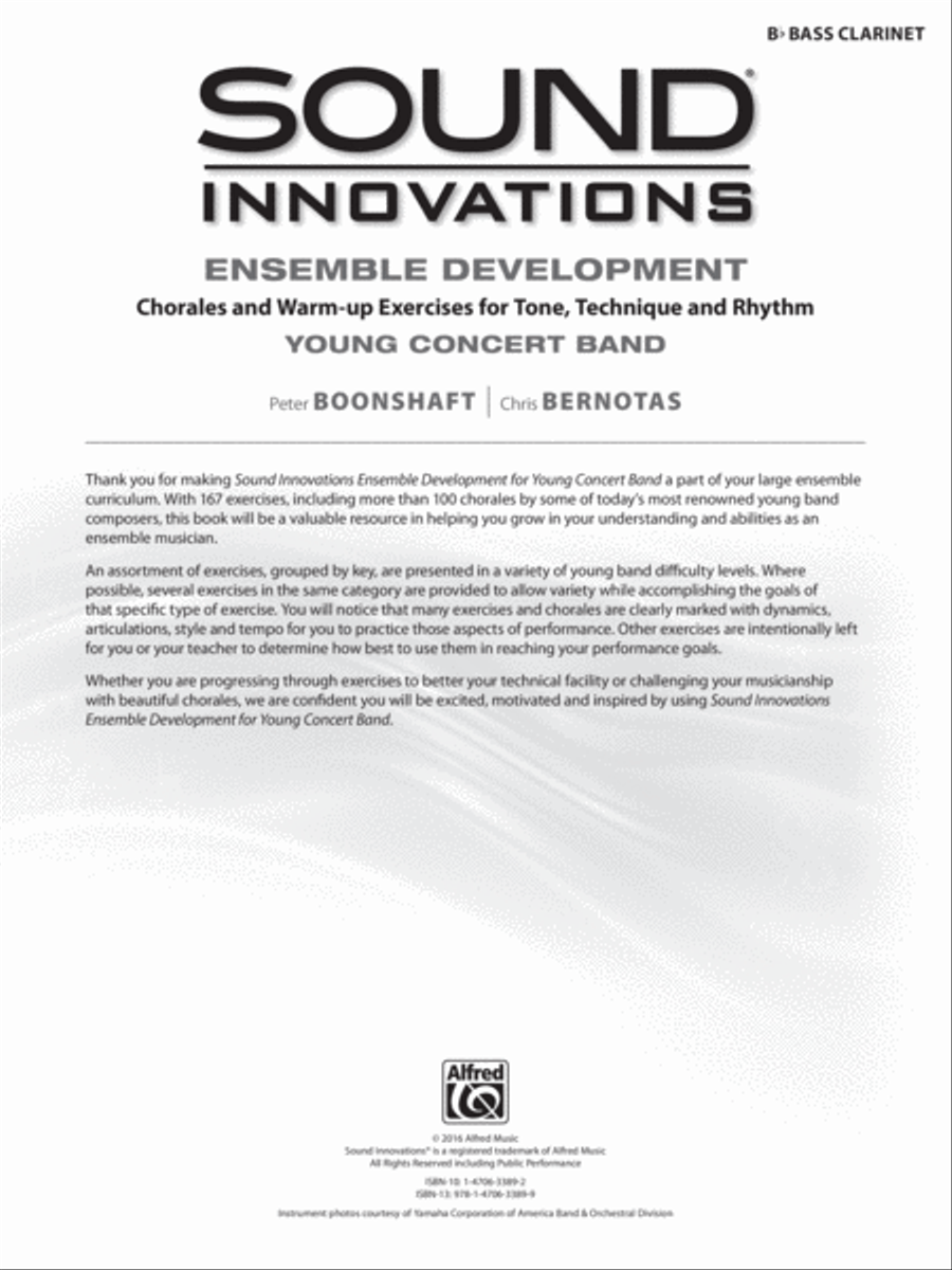 Sound Innovations for Concert Band -- Ensemble Development for Young Concert Band Sound Innovations for Concert Band -- Ensemble Development for Young Concert Band Concert Band Methods scores gallery preview page 2
