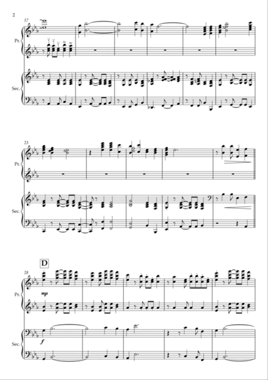 The Magnificent Seven The Magnificent Seven 1 Piano, 4-Hands scores gallery preview page 2