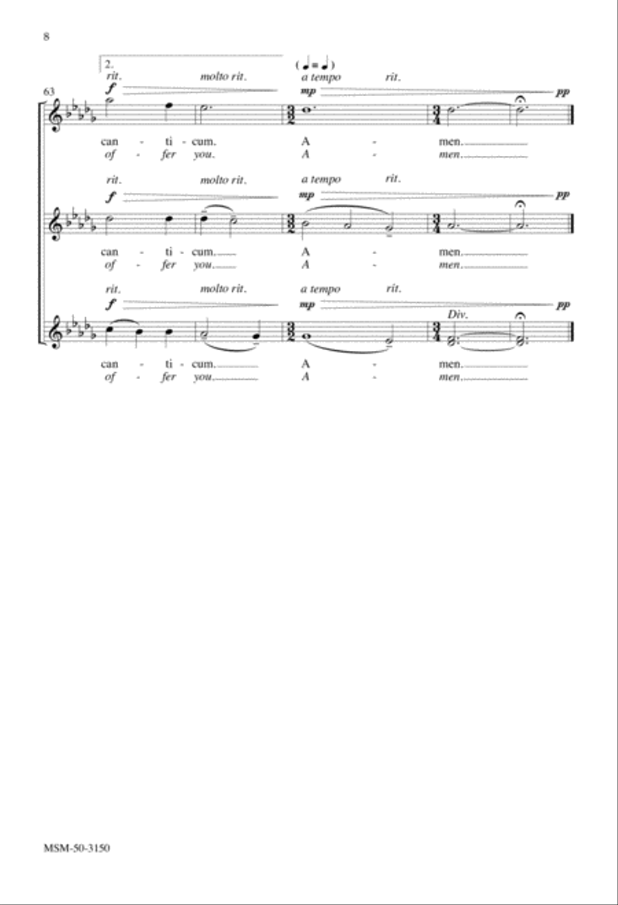 Nunc tempus acceptabile Now Is the Time Acceptable SSA scores gallery preview page 7